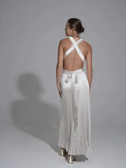 L'Idee Moderniste Gown Champagne Size AU 6  for rent on The Volte - image 5