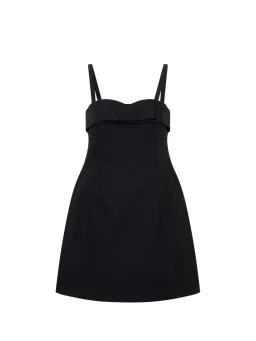 Oroton Bodice Detail Mini Dress Black Size AU 8 for rent on The Volte - image 4