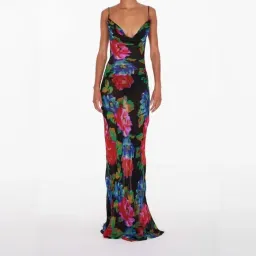 Rat & Boa Casablanca Dress Black Floral Size AU 4 for rent on The Volte - image 1