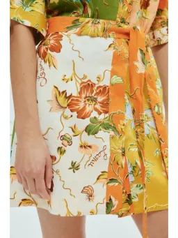 Alemais Hotel Lamu Spliced Mini Dress in Multi Size AU 10 for rent on The Volte - image 4