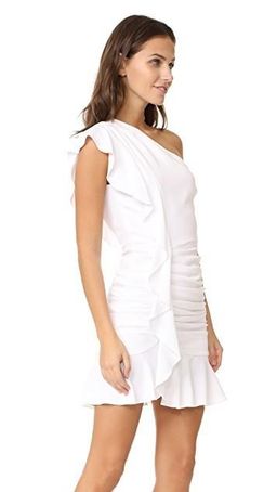 Veronica Beard Kingston Asymmetrical Ruffle Mini Dress for rent on The Volte - image 3