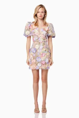Elliatt Anthea 3D Lace Mini Dress Floral Size S / AU 8 for rent on The Volte - image 1