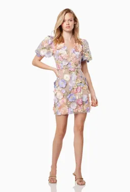 Elliatt Anthea 3D Lace Mini Dress Floral Size S / AU 8 for rent on The Volte - image 2