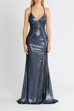 Tania Olsen India Gown Navy Size 10 for rent on The Volte - image 1