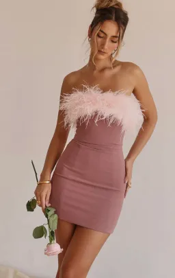 House of CB Alexa Mini Dress Warm Pink Size 8 for rent on The Volte - image 2