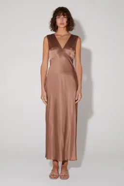 Hansen and Gretel Jessa Dress Brown Size XS/ AU 6 for rent on The Volte - image 1