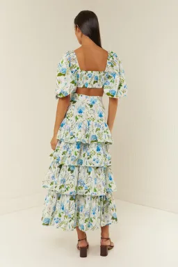 Palm Noosa Horizon Top and Triton Skirt Set Blue Orchid Size 8 for rent on The Volte - image 3