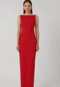 Effie Kats Gabby Gown in Cherry Red Size S / AU 8 for rent on The Volte - image 1
