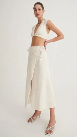 Hansen & Gretel Catalina Top Size 10 and Skirt Size 12 Set Sand for rent on The Volte - image 3