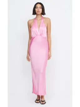 Bec & Bridge Candy Indi Halter Maxi Dress in Pink Size AU 8 for rent on The Volte - image 1