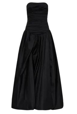 Aje  Violette Bubble Hem Maxi Dress Black Size 10 for rent on The Volte - image 3