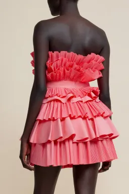 Acler Elsher Mini Dress Rouge Size 12 for rent on The Volte - image 3