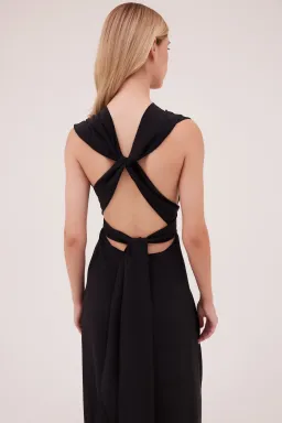 Bianca Spender Silk CDC Ascendant Gown Black Size 0 / AU 6  for rent on The Volte - image 3