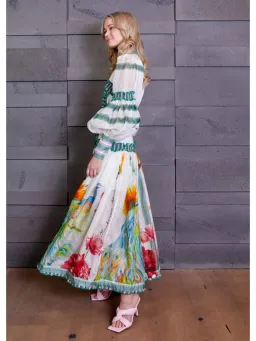 Mackenzie Mode Arabian Nights Maxi Dress in Print Size AU 6 for rent on The Volte - image 2