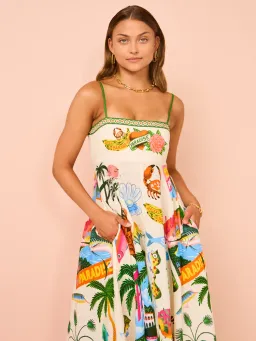 Alemais Paradiso Sundress in Multi Size AU 8 for rent on The Volte - image 3
