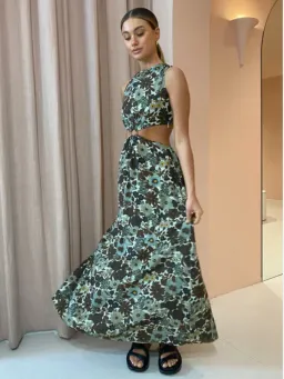 Sir The Label Constantine Cut Out Midi Dress Constantine Size 1 / AU 8 for rent on The Volte - image 3