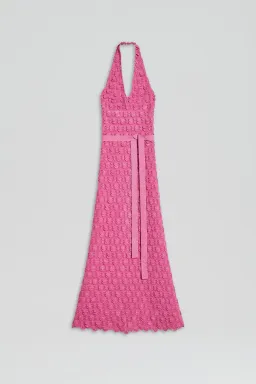 Scanlan Theodore Sparkle Halter Dress Pink Size 8 for rent on The Volte - image 4