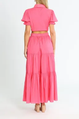 Talulah Rosa Shirt and Maxi Skirt Set Pink Size 14 for rent on The Volte - image 3