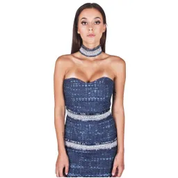 Eliya the Label Marina Dress Blue Size Size 6 for rent on The Volte - image 3