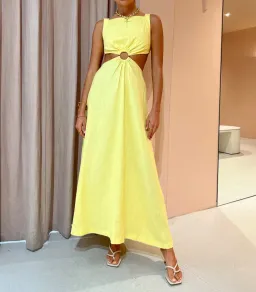 Hansen and Gretel Paros Dress in Sunflower Size 8  for rent on The Volte - image 1