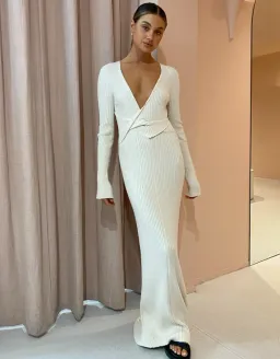 Sir The Label Enes Twist Dress Natural Size 1 / AU 8 / S for rent on The Volte - image 2