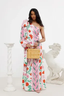 Binny Sunline One Shoulder Maxi Dress Floral Size 10 for rent on The Volte - image 2