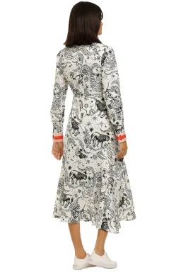 Vestire Baby What's Your Sign in White Zodiac Print Size 6 for rent on The Volte - image 3