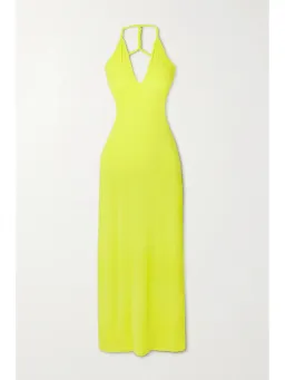 Dion Lee V Neck Rope Dress Yellow Size AU 6 for rent on The Volte - image 3