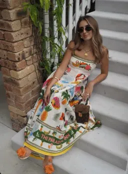 Alemais Paradiso Sundress in Multi Size AU 10 for rent on The Volte - image 2