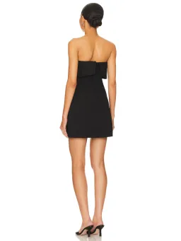Misha Jemma Mini Fold Over Strapless Dress in Black Size 8/S for rent on The Volte - image 5