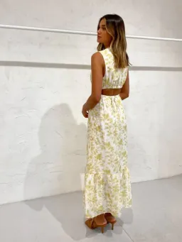 Sir The Label Sir The Label Clementine Cut Out Gown in Ivory Clementine Size AU 10 for rent on The Volte - image 4