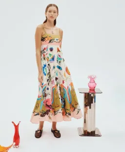 Alemais Evergreen Sundress in Multi Size AU 10 for rent on The Volte - image 1