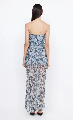 Bec & Bridge Opal Strapless Maxi Dress in Denim Floral Size 8 for rent on The Volte - image 3