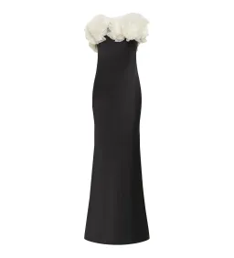 Rachel Gilbert Eyelar Gown Black/White Size 2 / AU 10 for rent on The Volte - image 3