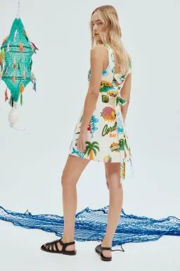 Alemais Samaki Mini Dress Print Size 12 for rent on The Volte - image 4