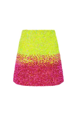 Aje Calypso Ombré Mini Skirt Multi Size 8 for rent on The Volte - image 2