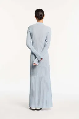Sir the Label Eva Buttoned Maxi Dress Ice Blue Size 1 / AU 8 for rent on The Volte - image 2