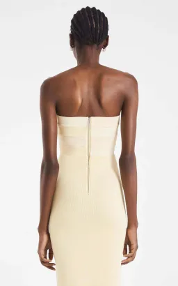 Dion Lee Interlock Midi Dress Yellow Size XS/AU 6 for rent on The Volte - image 4