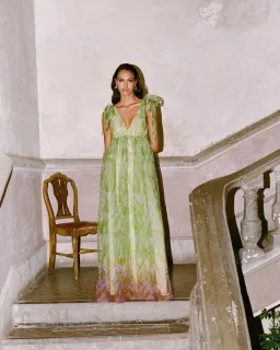 STAUD Dandelion Dress Lime Size 10  for rent on The Volte - image 3