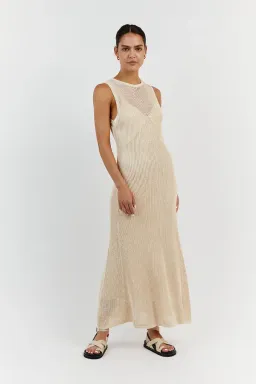 DISSH Ophelia Crochet Maxi Dress Natural Size S / AU 8 for rent on The Volte - image 1