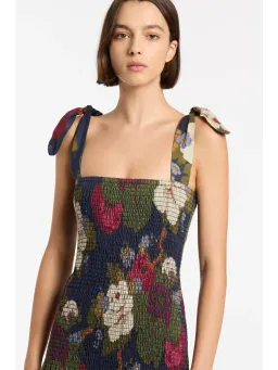 Sir The Label Francesca Shirred Maxi Dress Garcia Floral Print Size 1 / AU 8 for rent on The Volte - image 2