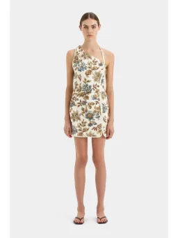 Sir the Label Eleanora Asymmetric Mini Dress in Viola Print Size 1 / AU 8 for rent on The Volte - image 1