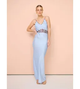 Romy Waterfront Bias Cut Dress Blue Size 6 for rent on The Volte - image 2