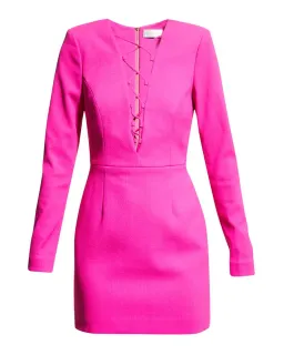 Rebecca Vallance Cupids Bow Mini Dress Pink Size 12 for rent on The Volte - image 4