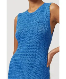 Suboo Elvira Crochet Dress Blue Size 6 for rent on The Volte - image 2