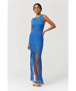 Suboo Elvira Crochet Dress Blue Size 6 for rent on The Volte - image 1