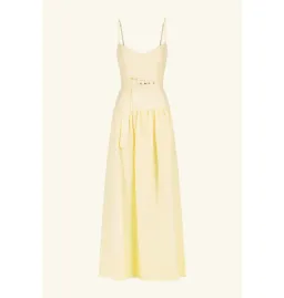 Shona Joy Limon Panelled Bustier Maxi Dress in Lemonade Size AU 12 for rent on The Volte - image 5