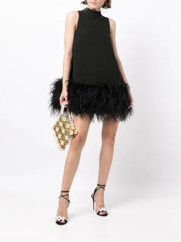 Rachel Gilbert Linc Mini Dress Black Size 5/AU 16 for rent on The Volte - image 1