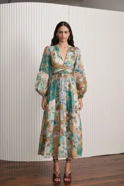 Kate Ford Adana Ruched Gown Floral Size 10 for rent on The Volte - image 2