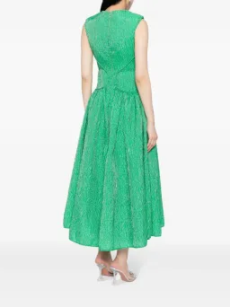 Rachel Gilbert Celia Midi Dress in Apple Green Size 2 / AU 10 for rent on The Volte - image 3